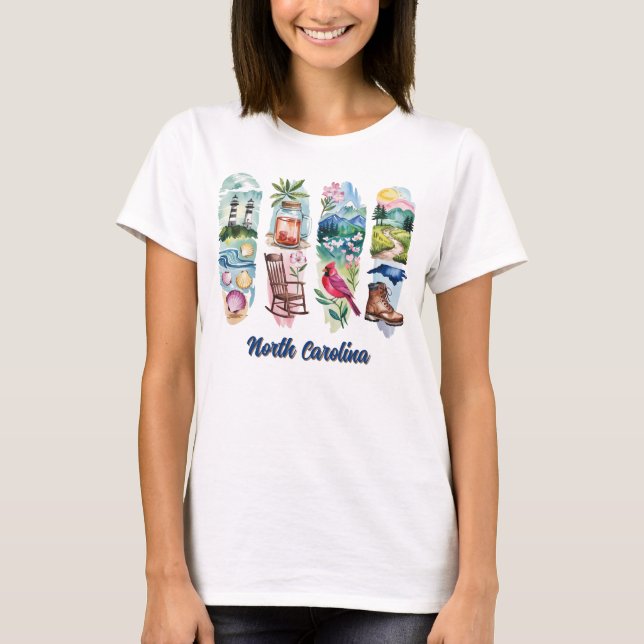 Malerisches North Carolina  T-Shirt (Vorderseite)