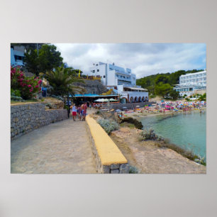 Malerisches Portinatx Ibiza Strand Poster