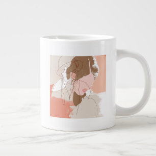 Malerisches Portrait Jumbo-Tasse