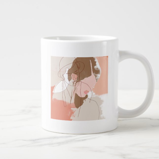 Malerisches Portrait Jumbo-Tasse (Rechts)