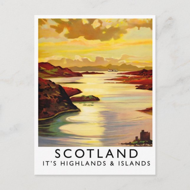 Malerisches Schottland Postkarte (Vorderseite)