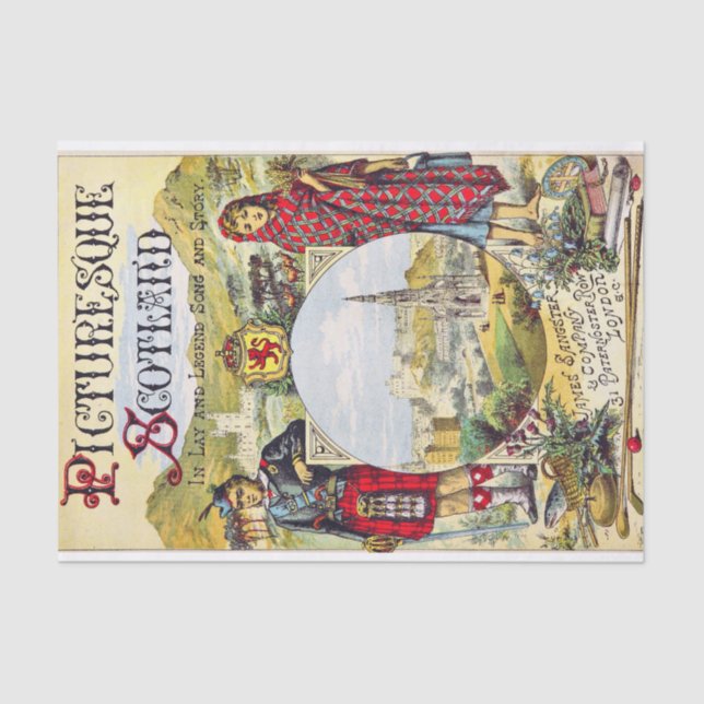 malerisches Schottland Seidenpapier (Vorderseite)