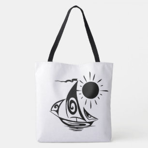 Malerisches Segelboot Fauler Tag