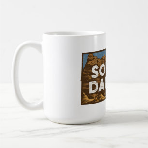 Malerisches South Dakota Retro-Silhouette  Kaffeetasse