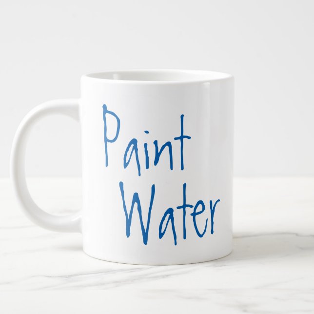 Malerisches Wasser nicht Wasser färben Spaß Kunst Jumbo-Tasse (Links)