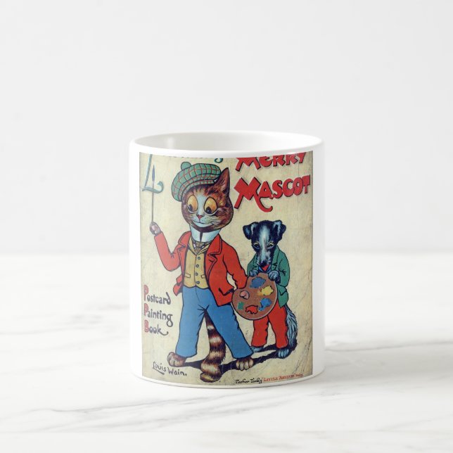 Malerkatze, Louis Wain Kaffeetasse (Mittel)