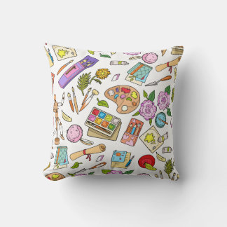 Malerkits und Pinseldrucke Schubkissenauflage Kissen