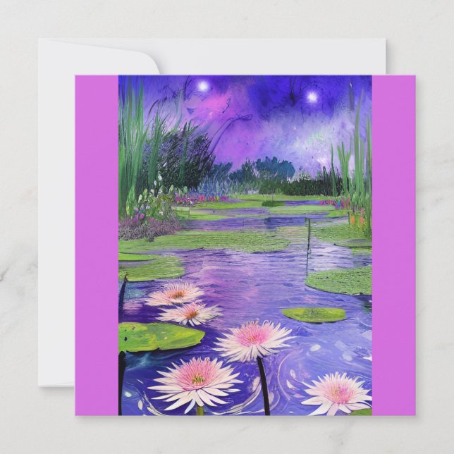 Malernacht am Teich (Vorderseite)