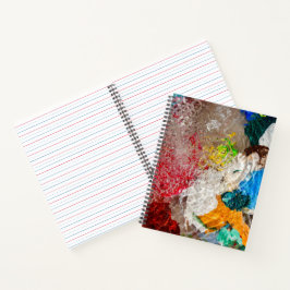 Malerpalette Spiralblock Notizbuch