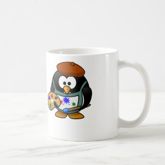 MalerPenguin - weißer Kaffee-Tasse Tasse