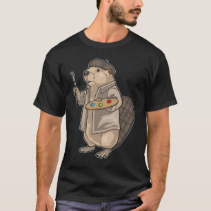 Malerpinsel-Malerei von Beaver Painter T-Shirt
