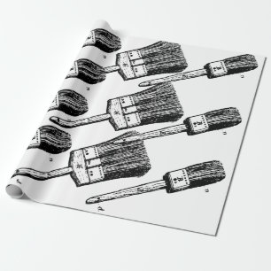 Malerpinselentwurf Geschenkpapier