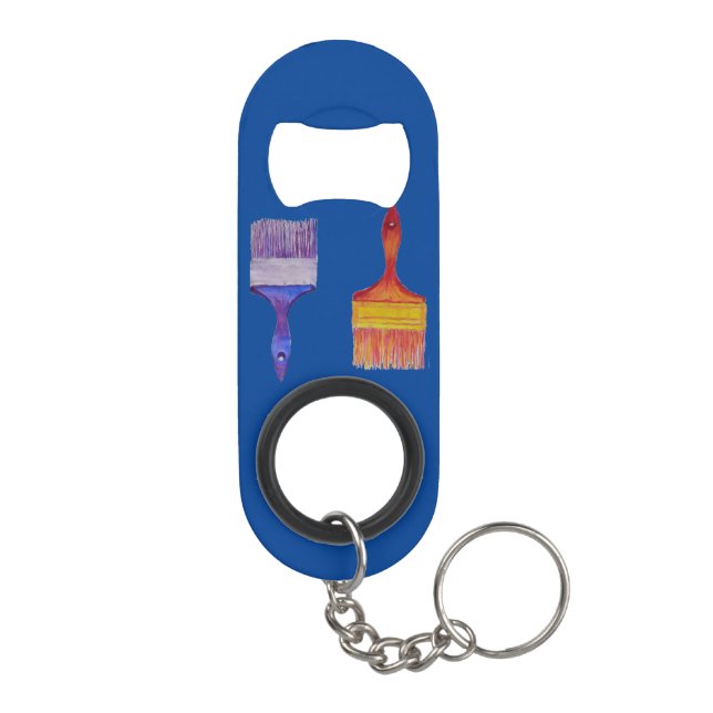 Malerpinselflaschenöffner Schlüsselanhänger Flaschenöffner (Rückseite)
