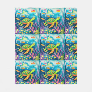 Malerschildkröte Fleecedecke