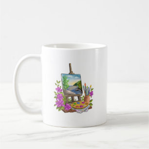Malerstaffelei kaffeetasse