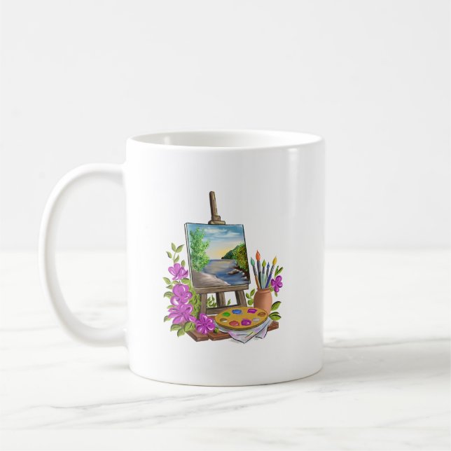 Malerstaffelei  kaffeetasse (Links)