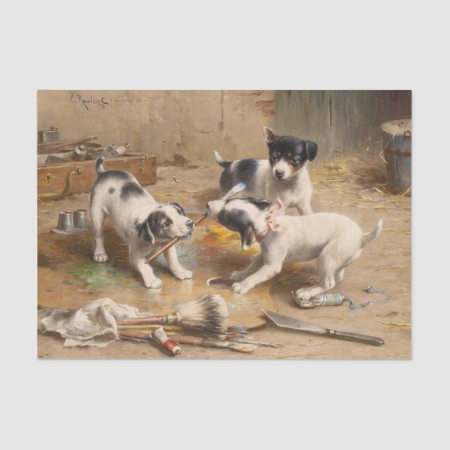 Malerstreit von Carl Reichert Seidenpapier (Vorderseite)