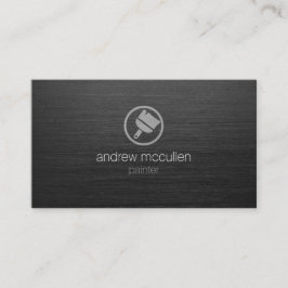 Malertools Pinselpinsel Symbol Dunkel gebürstetes Visitenkarte