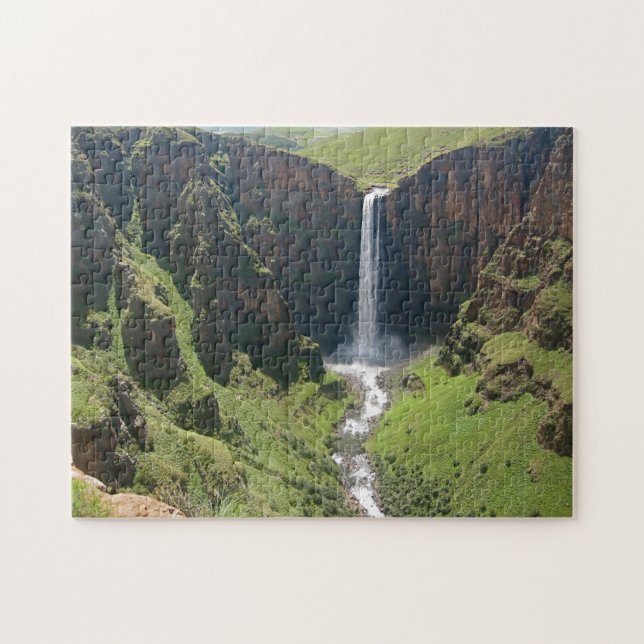Maletsunyane Wasserfall Leshoto. Puzzle (Horizontal)
