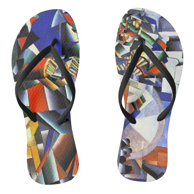 Malevich Kazimir Der Knifegrinder Flip Flops (Fußbett)