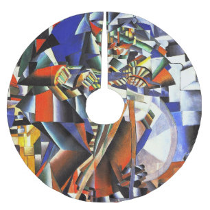 Malevich Kazimir Der Knifegrinder Polyester Weihnachtsbaumdecke