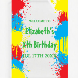 Malfest Kindergeburtstag Acrylschild