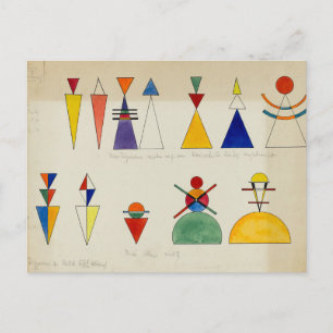 Malfiguren von Wassily Kandinsky Postkarte