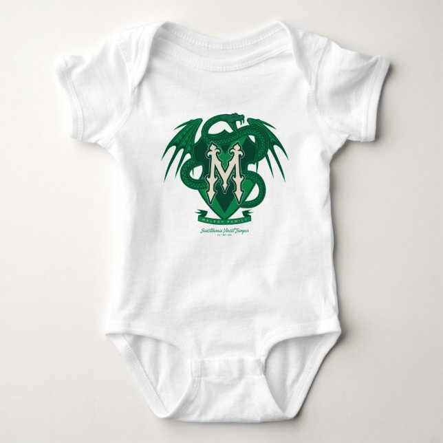 Malfoy Familienwappen Graphic Baby Strampler (Vorderseite)