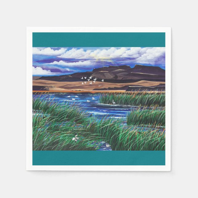 Malheur Bird Refuge Napkin Serviette (Vorderseite)