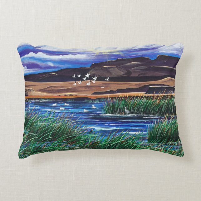 Malheur Bird Refuge Pillow Zierkissen (Vorderseite)