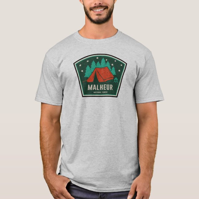 Malheur National Forest Camping T-Shirt (Vorderseite)