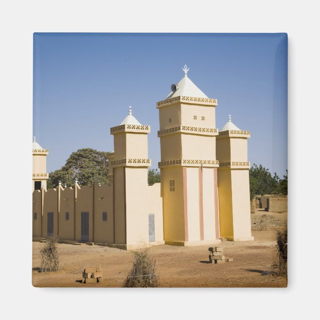 Mali, Bamako. Moschee, Bamako-Djenne-Straße Magnet (Vorne)