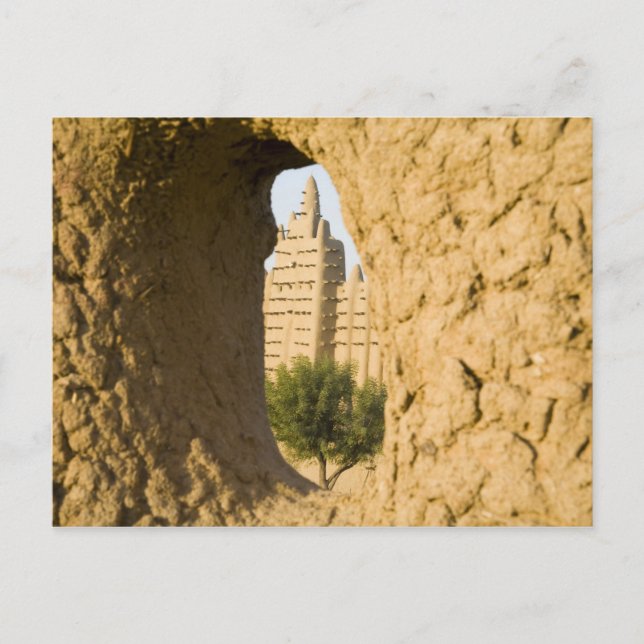 Mali, Djenne. Große Moschee 2 Postkarte (Vorderseite)