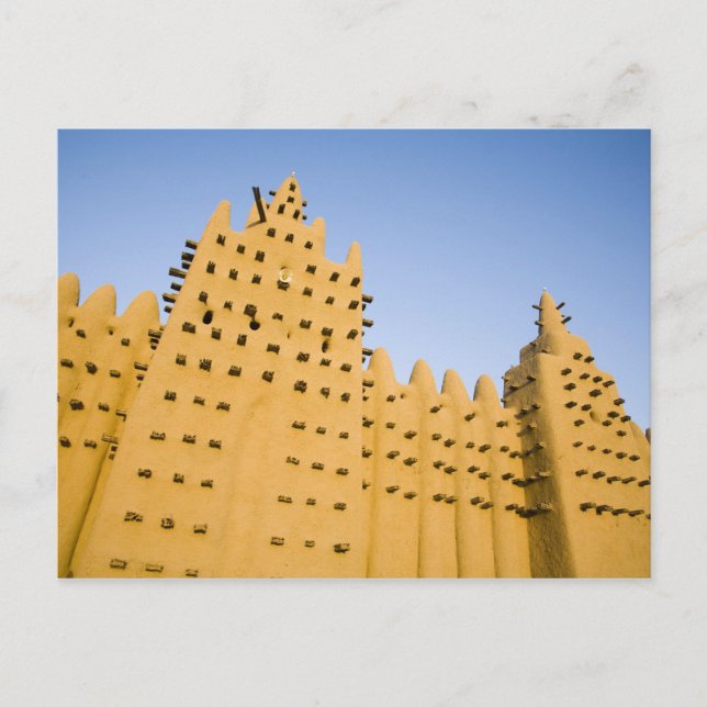 Mali, Djenne. Große Moschee Postkarte (Vorderseite)