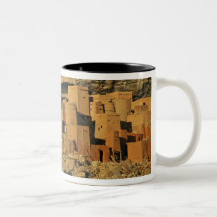MALI, Dogon-Gebiete. Traditionelles Tellem malisch Zweifarbige Tasse