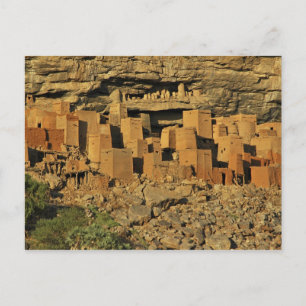 MALI, Dogon Lands. Traditionelle Tellem malian Postkarte