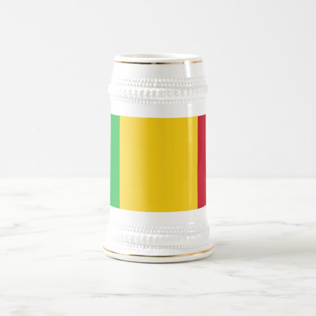 Mali Flag Bierglas (Mittel)
