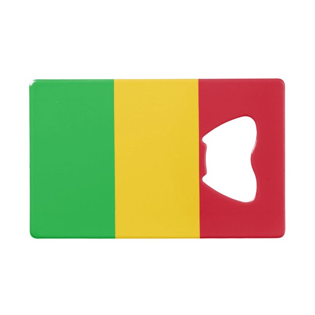 Mali Flag Geldbeutel Flaschenöffner (Vorderseite (Horizontal))