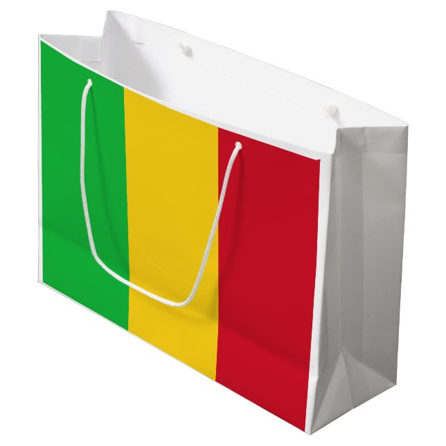 Mali Flag Große Geschenktüte (Vorderseite Schrägansicht)