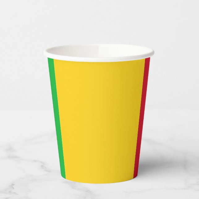 Mali Flag Pappbecher (Links)