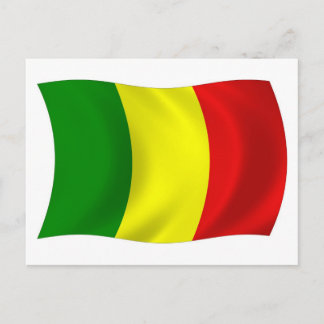 Mali Flag Postcard Postkarte