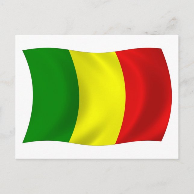 Mali Flag Postcard Postkarte (Vorderseite)