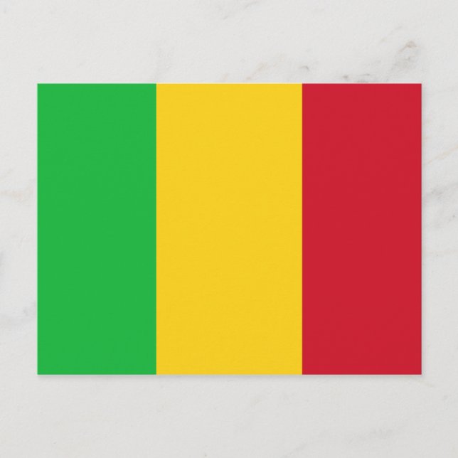 Mali Flag Postcard Postkarte (Vorderseite)