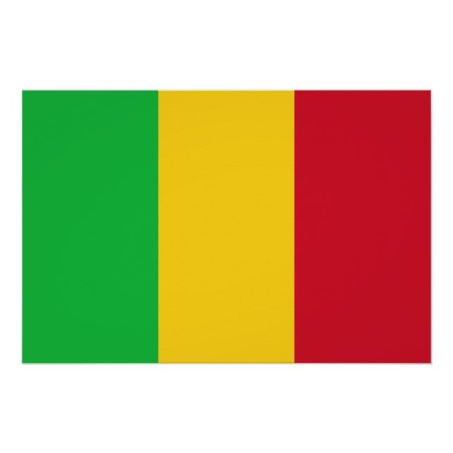 Mali Flag Poster (Vorderseite)
