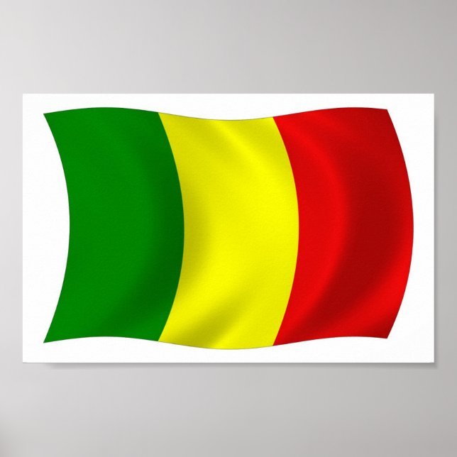 Mali Flag Poster Print (Vorne)