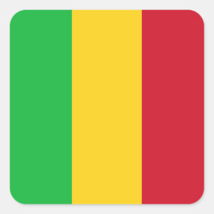 Mali Flag Quadratischer Aufkleber