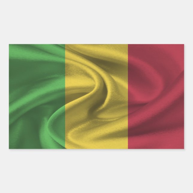 Mali Flag Rechteckiger Aufkleber (Vorderseite)