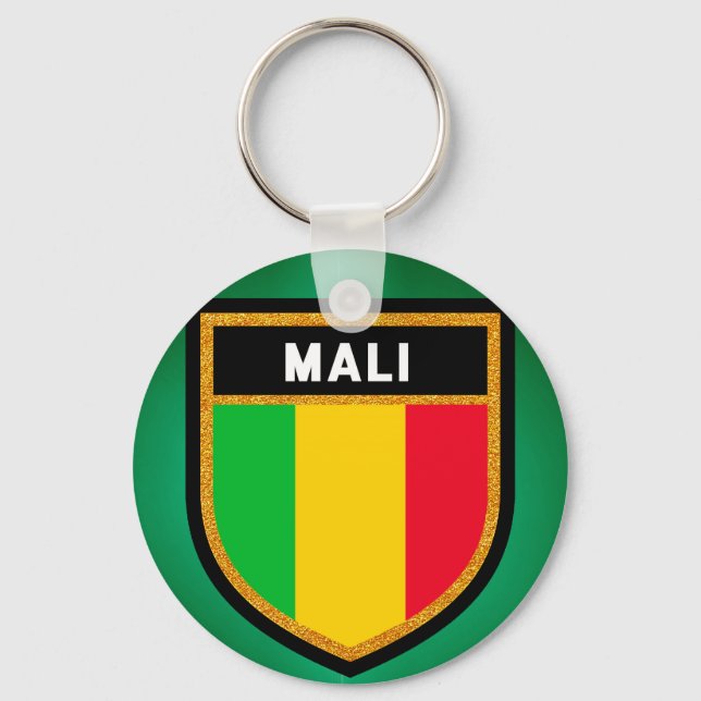 Mali Flag Schlüsselanhänger (Vorderseite)