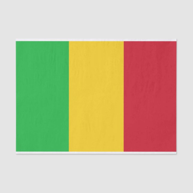 Mali Flag Seidenpapier (Vorderseite)