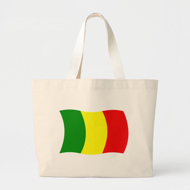 Mali Flag Tote Bag Jumbo Stoffbeutel (Vorne)